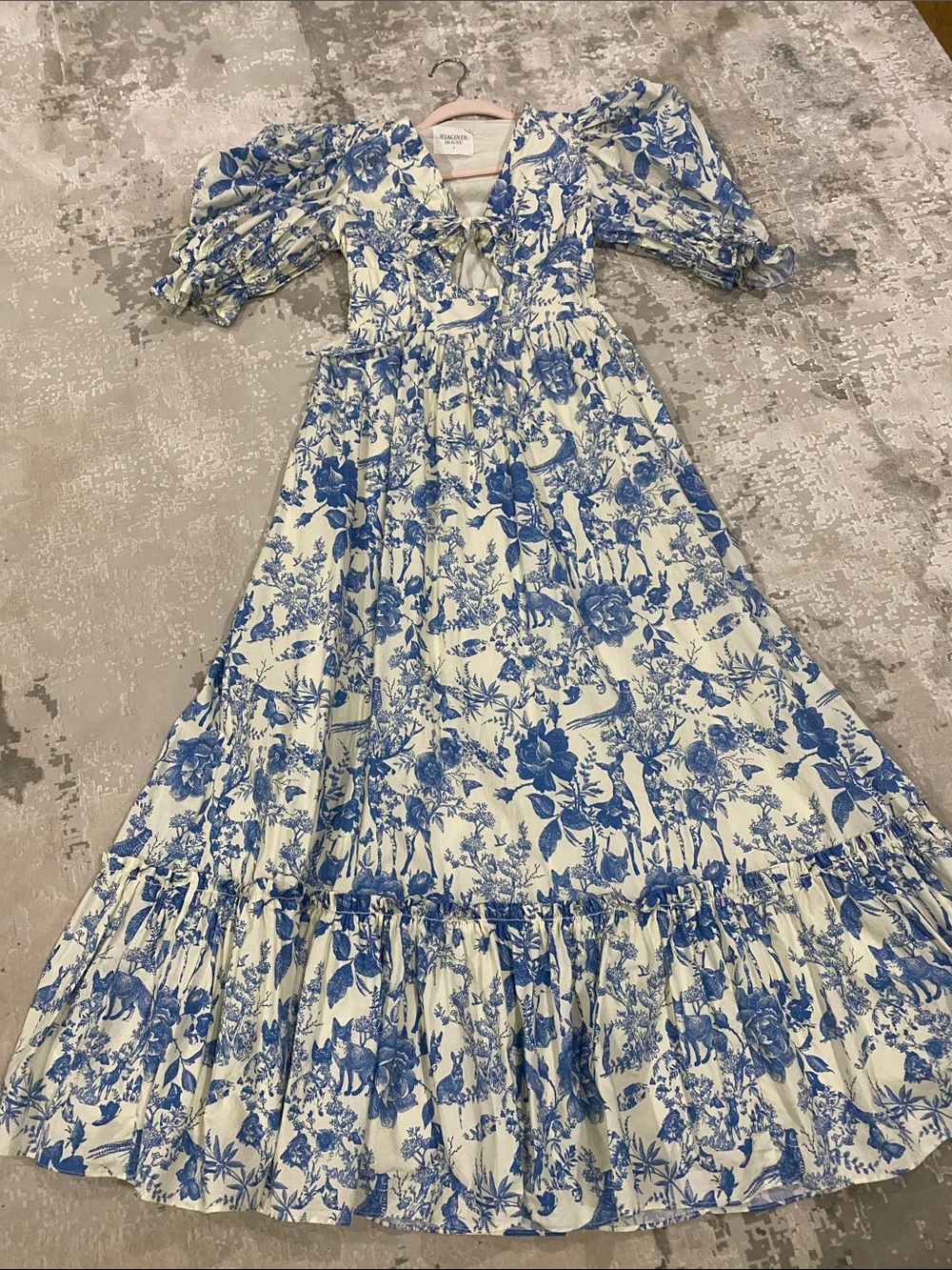 Hyacinth House beautiful blue and white toile dress